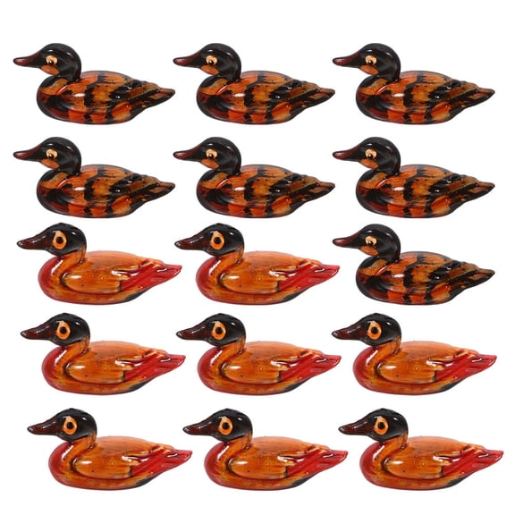 BESTYASH 8Pairs Decorative Duck Statue Resin Multi Color for Wedding and Home Display