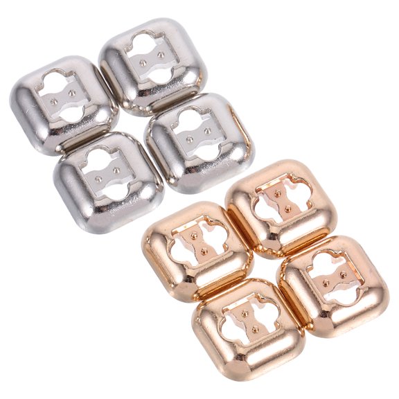 BESTYASH 8Pcs Metal Shoelace Buckle Lock DIY Shoe Clips Assorted Color Slip on Off Convenience