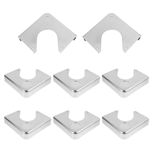 BESTYASH 8Pcs Billiard Table Chrome Corner Plates with Elegant Finish for Durable Pool Table Corner Protection