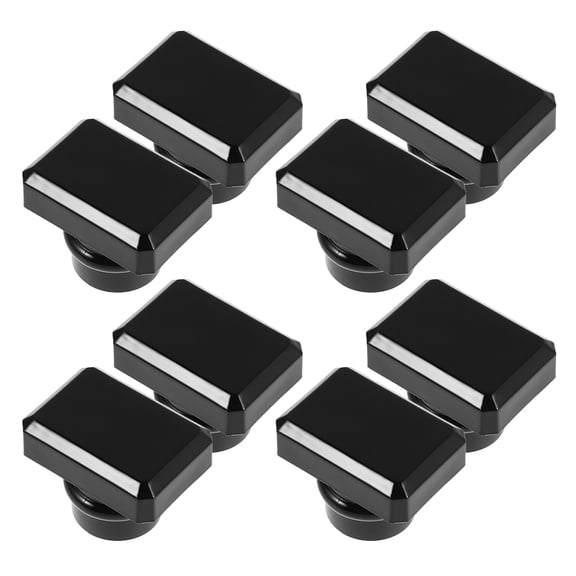 BESTYASH 8Pcs Black Plastic Perfume Bottle Lid Caps Leakproof Seal Replacement for Craft Use