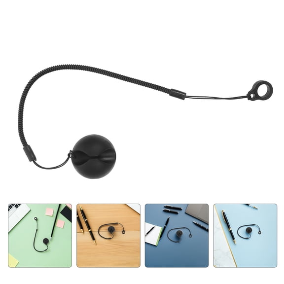 BESTYASH 8Pcs Black Stylus Pen Holder Strap with Retractable Spring Cord for Drawing and Touchscreen