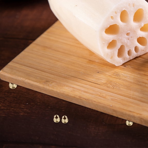 BESTYASH Brass Furniture Risers for Wood Tray Tables, Cabinet Legs, and Chair Support with Easy Installation