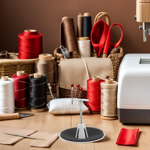 BESTYASH 8Pcs Cone Thread Stand Spool Holder Organizer Rack Compatible with Electric and Overlock Machines