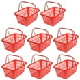 thumbnail image 1 of BESTYASH 8-Piece Red Plastic Fruit Storage Containers with Double Handles for Easy Carrying and Household Use, 1 of 7