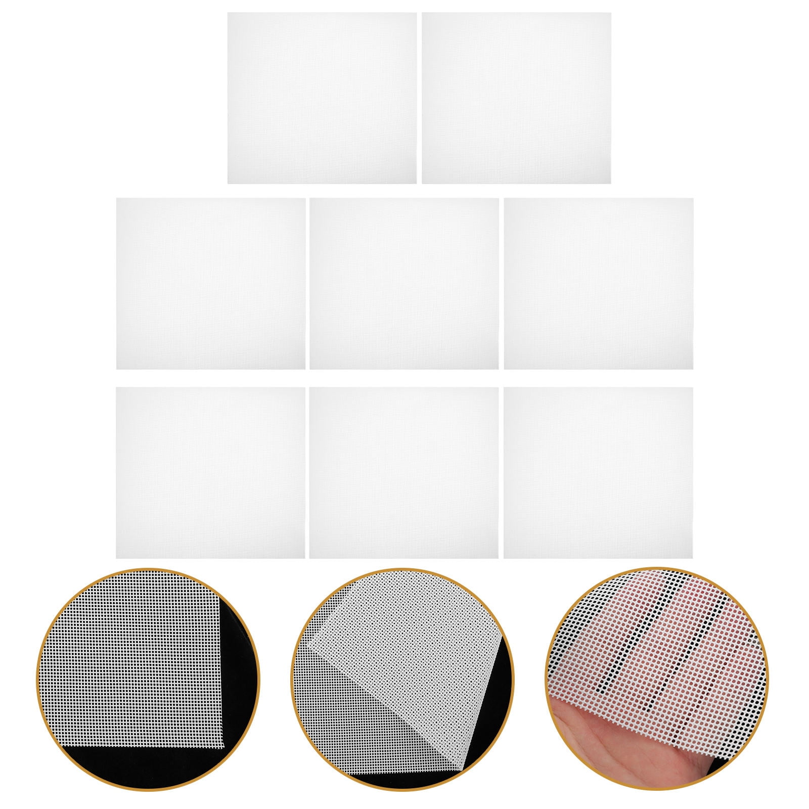 BESTYASH 8Pcs Nonstick Silicone Mat for Food Dehydrator White Round ...