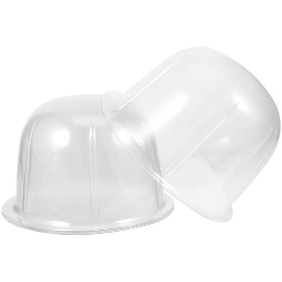 BESTYASH 8Pcs Plastic Caps Holders White Round Dome Hat Stand Lightweight Storage