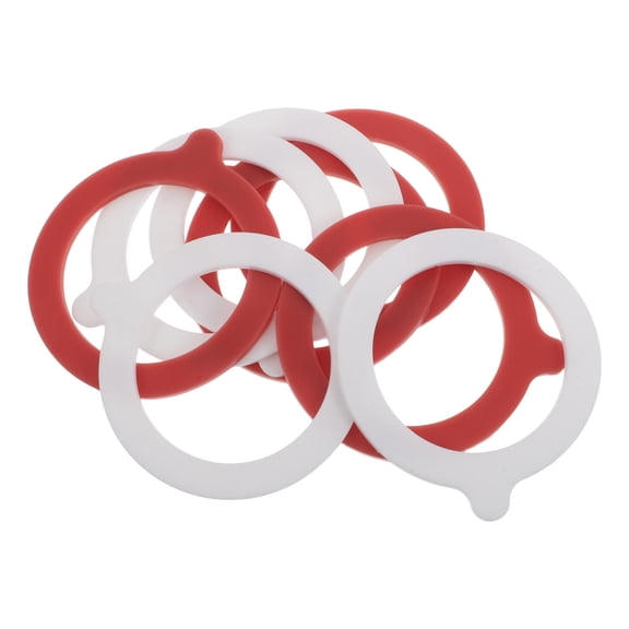 BESTYASH 8Pcs Replacement Silicone Lid Seals for Glass Jars Leak Proof Airtight Storage