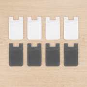 BESTYASH 8Pcs Robust Silicone Mobile Phone Card Holder Waterproof Scratch Resistant