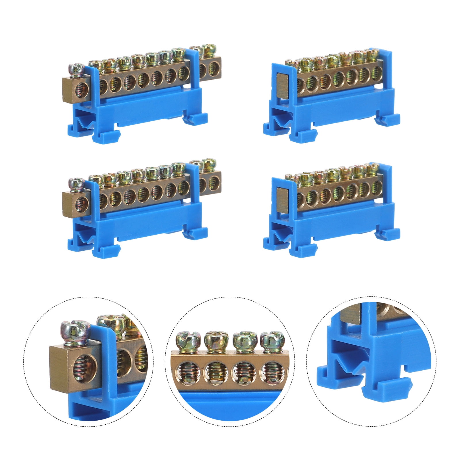 BESTYASH 8-Piece Screw Terminal Bus Bar Connector Kit for Electrical ...