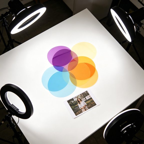 BESTYASH 8Pcs Self Adhesive Warm Light Diffuser Film for LED Panel and Ceiling Spotlights