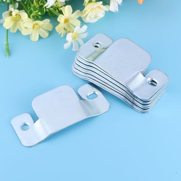 BESTYASH 8Pcs Sofa Interlock Brackets Plated Silver Heavy Duty Metal for Furniture Use Easy Install