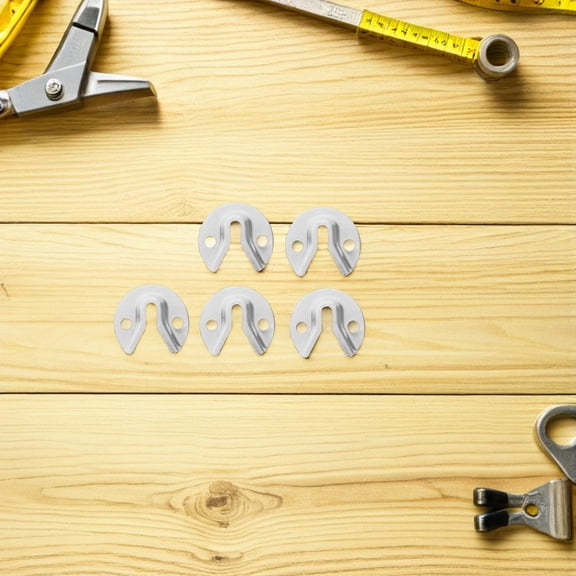 BESTYASH 8Pcs Wall Mount Mirror Clips Metal Mirror Mounting Hardware Kit for Secure Outdoor Use