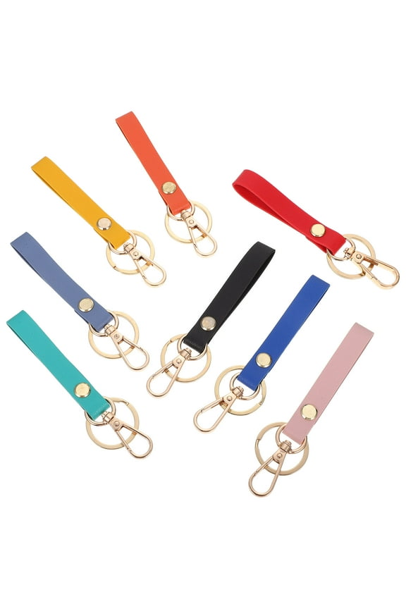 8-Piece Wallet Keychain Wristlet Set, Key Holder for Everyday Carry and Convenient Use