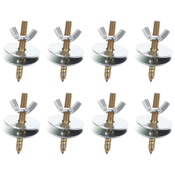 BESTYASH 8Sets Fixing Screws Nuts Kit with Gaskets Multi Purpose Bird Cage Fix Tool Lightweight and Portable