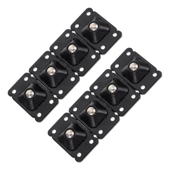 BESTYASH Set of 8 Adhesive Caster Wheels with Stainless Steel for Easy Moving Storage Boxes