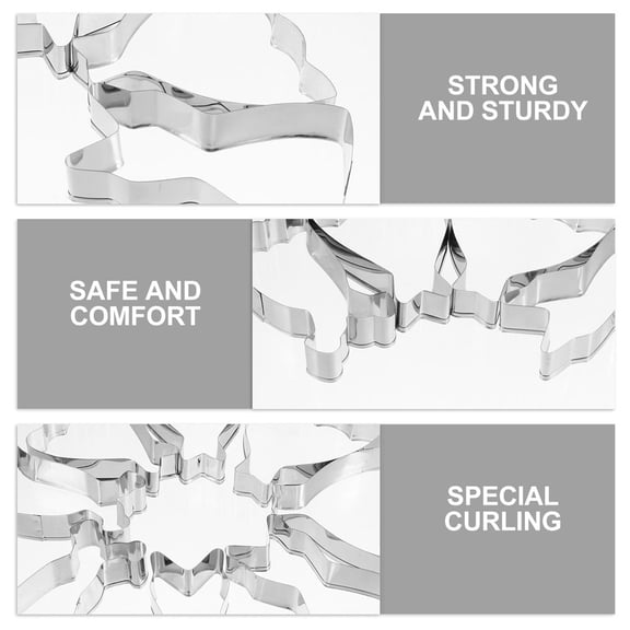 BESTYASH 8Pcs Stainless Steel Biscuit Mold Wedding Dress Shape Cookie Cutter for Baking