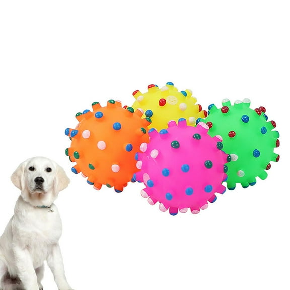 BESTYASH 8pcs Dog Toy Set Squeaky Ball Dog Toys Made Of Plastic For Pet Lovers