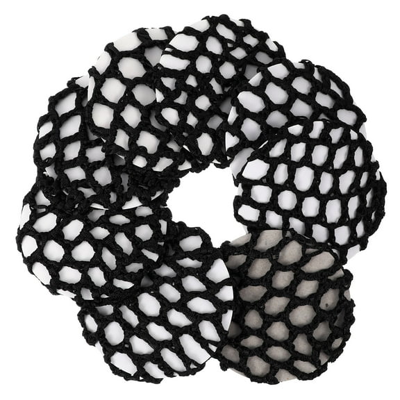 BESTYASH 8pcs Hair Nets for Dancing Performance Elasticated Net Hair Fixing Accessory Women