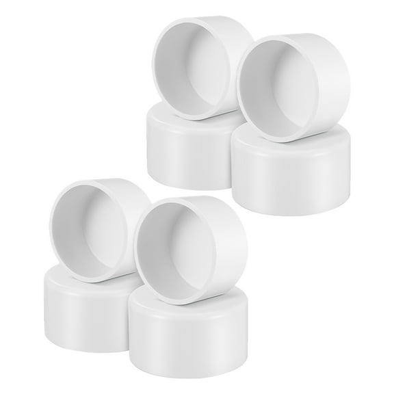 BESTYASH 8pcs PVC Pipe End Caps Female Plug Caps for Easy Installation