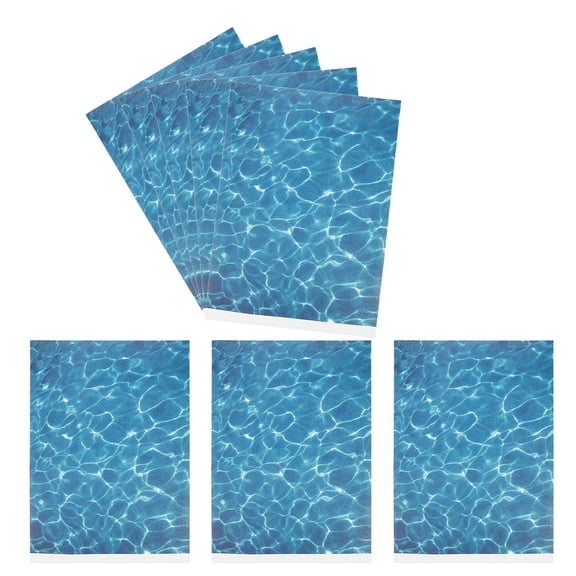 BESTYASH 8pcs Water Surface Decals for Sand Table Architectural Models Micro Landscape Sticker Water Grain Wallpaper Ornament