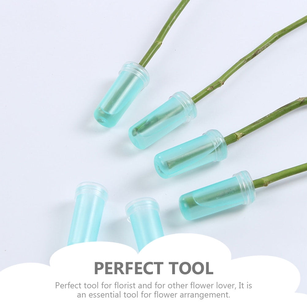 BESTYASH 90Pcs Portable Flower Nutrition Tubes Lightweight Plastic Vials for Fresh Flowers