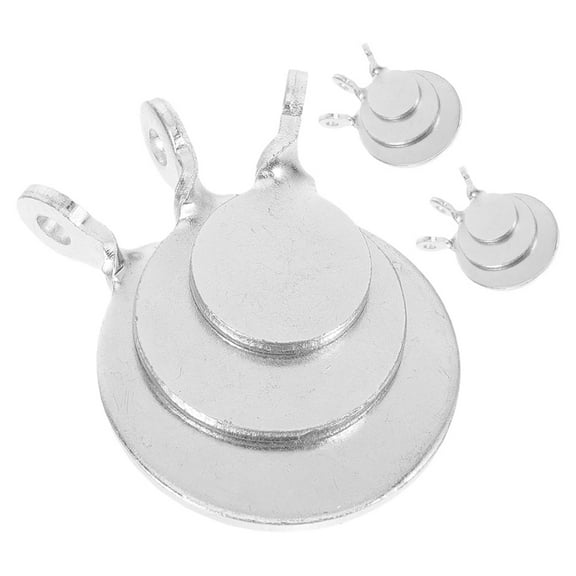 BESTYASH 9Pcs Small Metal Targets Lightweight Practical Plates for Accurate Shooting Skills