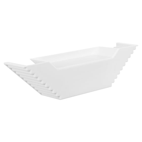 BESTYASH Betta Fish Tank Tunnel Hideout White Ceramic Cave with Viewing Window Aquarium Ornament