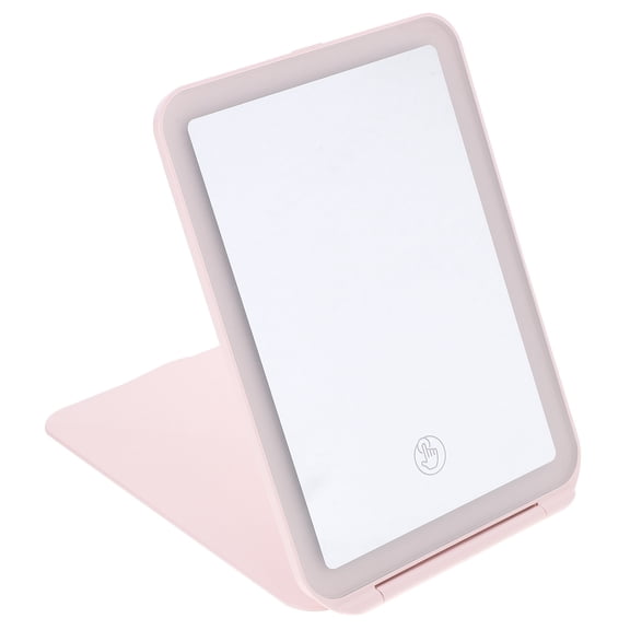 BESTYASH ABS Pink LED Cosmetic Mirror for Home Use with Light Supplement for Perfect Makeup