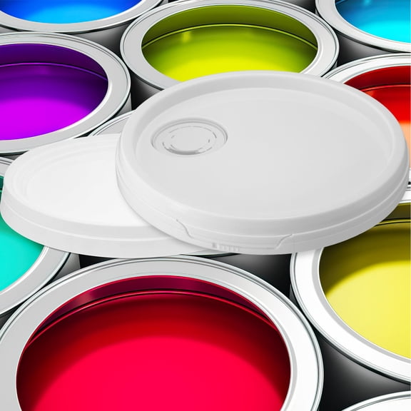 BESTYASH ABS White Drum Lid for Gallon Bucket Sealed Storage Pail Lid Leak Resistant