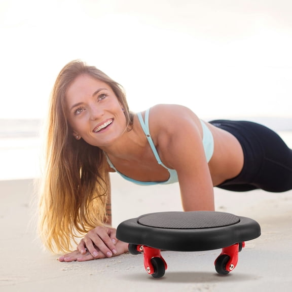 BESTYASH Black Ab Core Trainer with Dual Sided Gliding Discs for Enhanced Core Workout