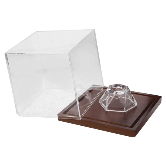 BESTYASH Acrylic Golf Ball Display Box with 360 Degree View and Secure Stable Base