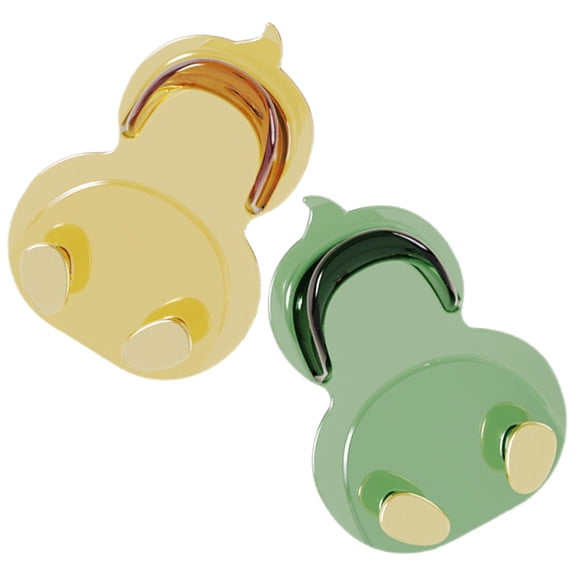 BESTYASH 2-Pack Adhesive Wall Hooks in Assorted Colors, Multifunctional Cartoon Style Acrylic Storage Hooks for Home Organization