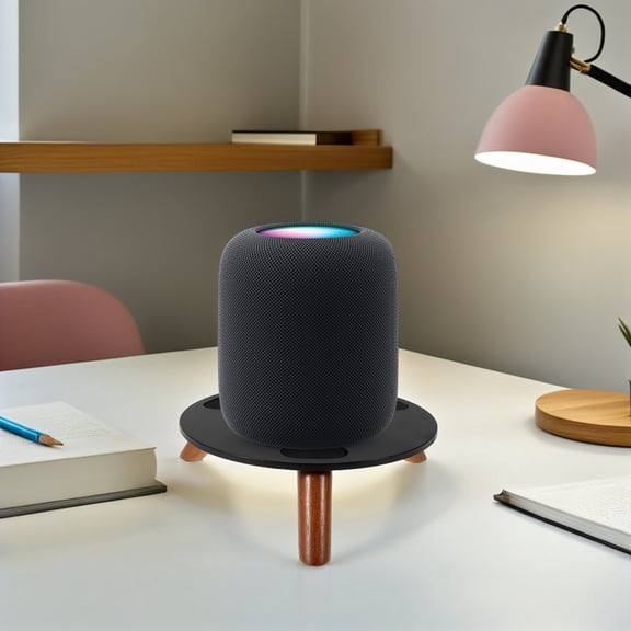 BESTYASH Desktop Speaker Stand Wood Mount for Gaming and Studio Setup