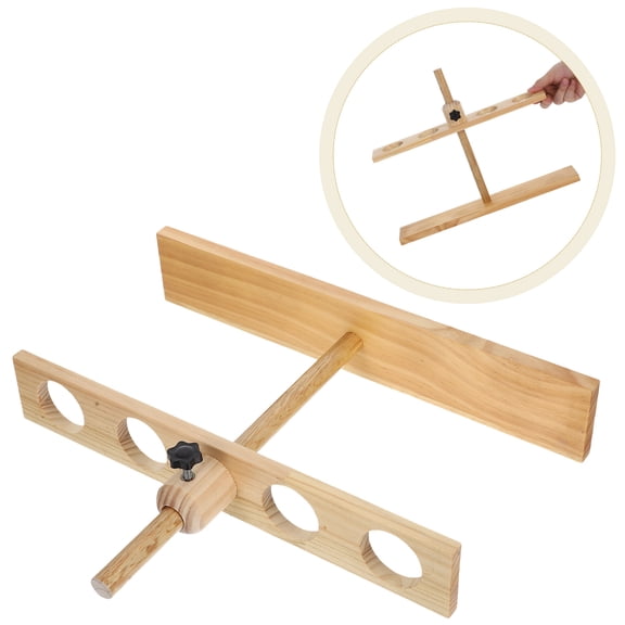 BESTYASH Adjustable Height Funnel Rack Khaki Wooden Support for Separatory Funnels 1Pack