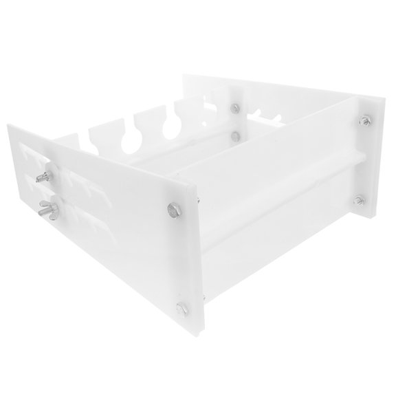 BESTYASH Adjustable Height White Laboratory Funnel Stand for Glass Separating Funnels with Durable Stable Support