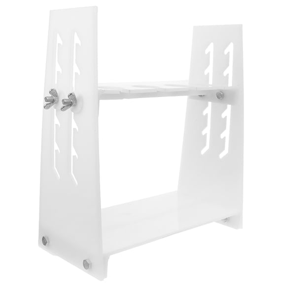 BESTYASH Adjustable Height White Laboratory Funnel Stand for Glass Separating Funnels with Stable Support