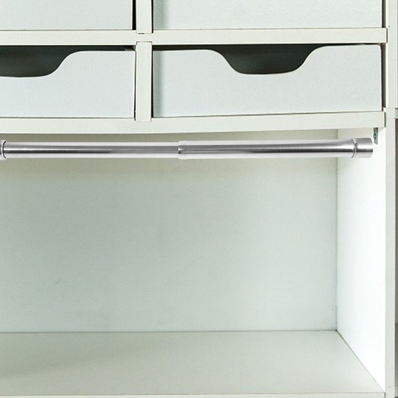 BESTYASH Adjustable Laundry Pole Stainless Steel Clothes Hanging Tool for Home Users 1Set