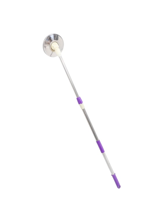 Adjustable Purple Mop Handle, Durable Stainless Steel for Efficient Mopping