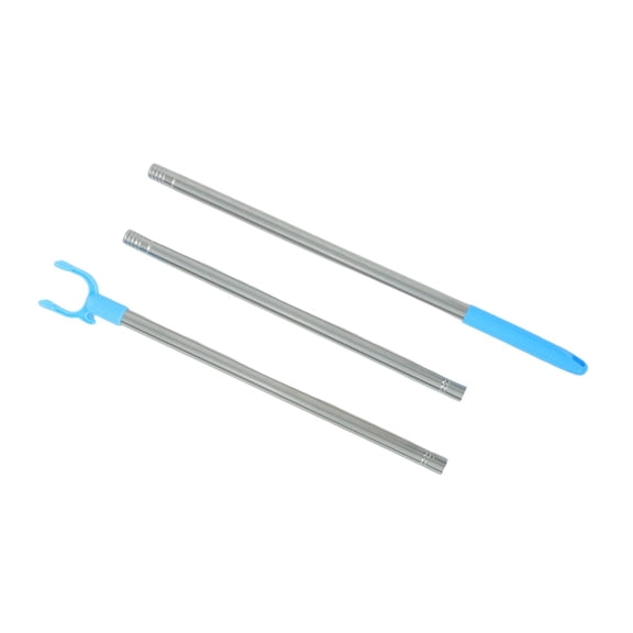 BESTYASH Adjustable Stainless Steel Clothing Support Stick with Hook for Closet Organization