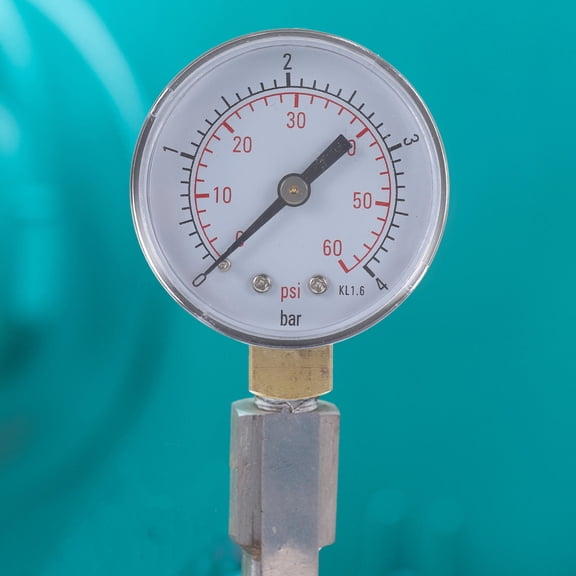 BESTYASH NPT Side Mount Pressure Gauge White Dial Clear Readings for and Liquids Industrial Use