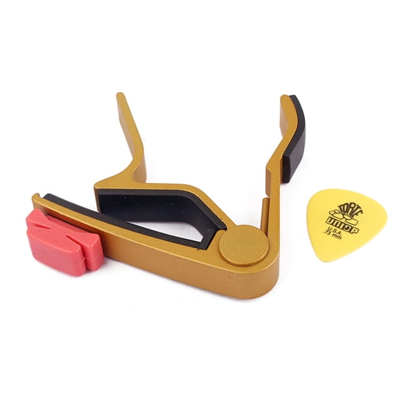 BESTYASH Aluminum Alloy Clip on Guitar Capo for Acoustic Electric Guitar Ukulele Banjo Mandolin in Golden Color