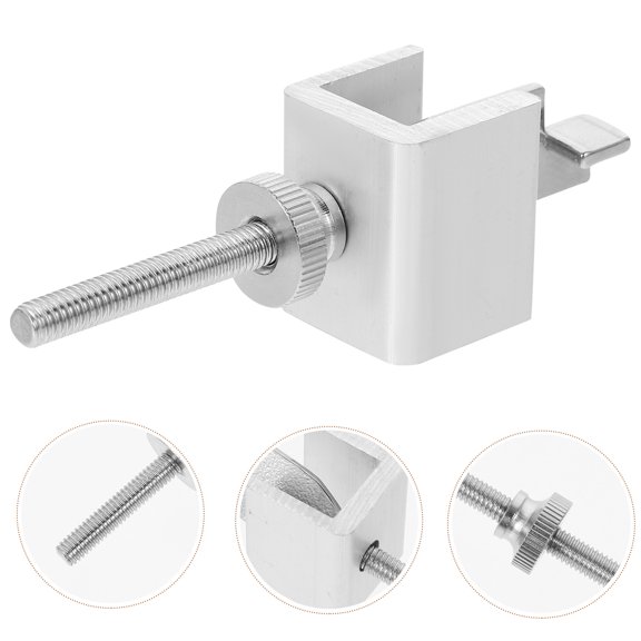 BESTYASH Portable Door Wedge Security Plated Silver Stainless Steel Travel Lock for Home Use
