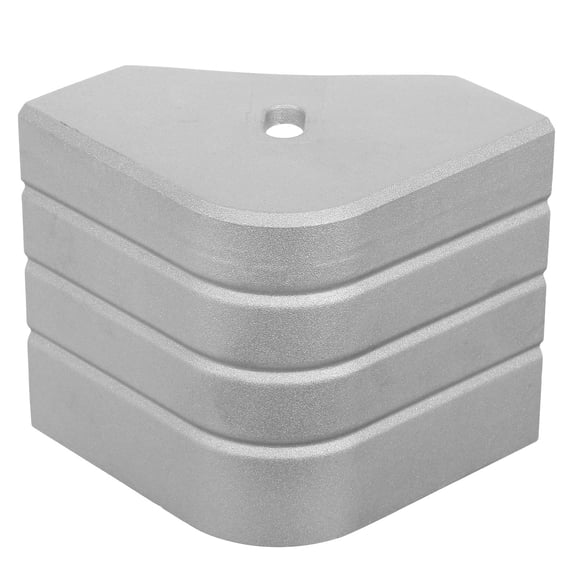 BESTYASH Aluminum Pontoon Corner Cap Silver Anti Slip Durable Deck Protector Boat Rail End Cover