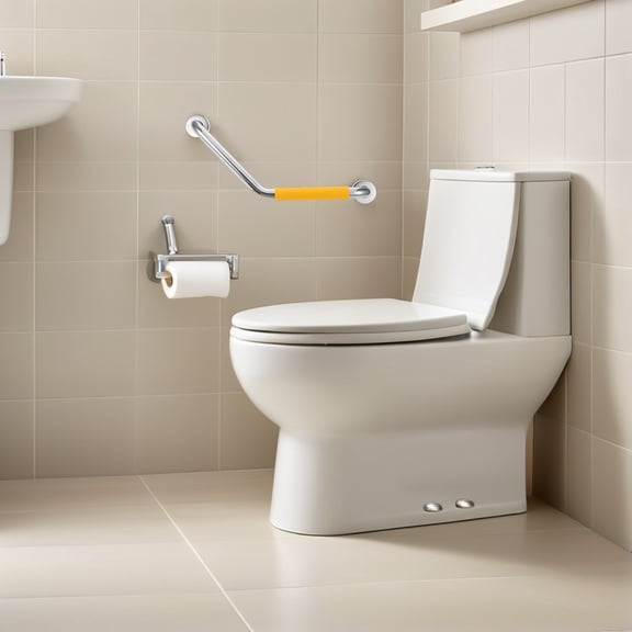 BESTYASH Anti Fall Bathroom Grab Rails with Silicone Grip and Easy Wall Mount for Home Use