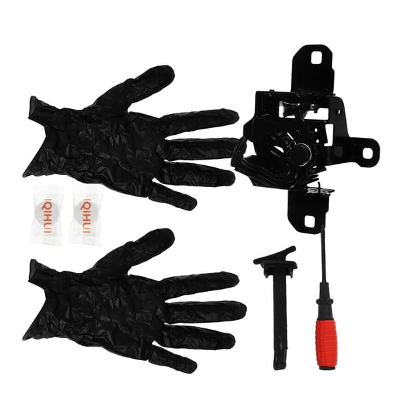 BESTYASH Anti Theft Hood Lock Engine Hood Lock Multi Iron ABS Car Accessories 1 Set