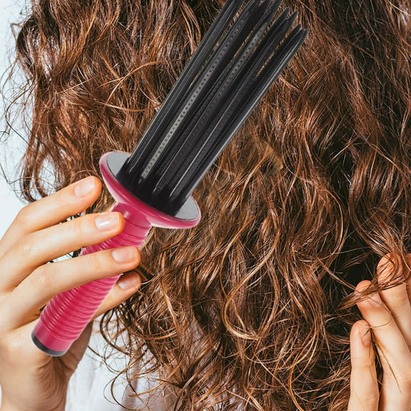 BESTYASH Portable Hair Curling Comb with Airy Effect for Natural Voluminous Curls