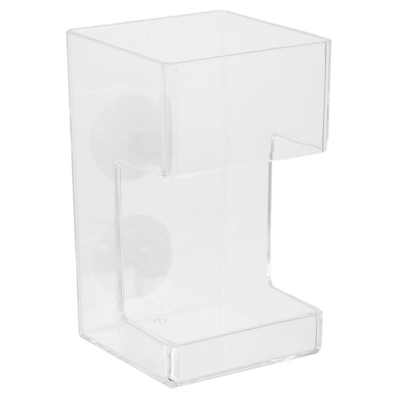 BESTYASH Aquarium Fish Food Feeder Station with Clear Acrylic Tray and Suction Cup Holder
