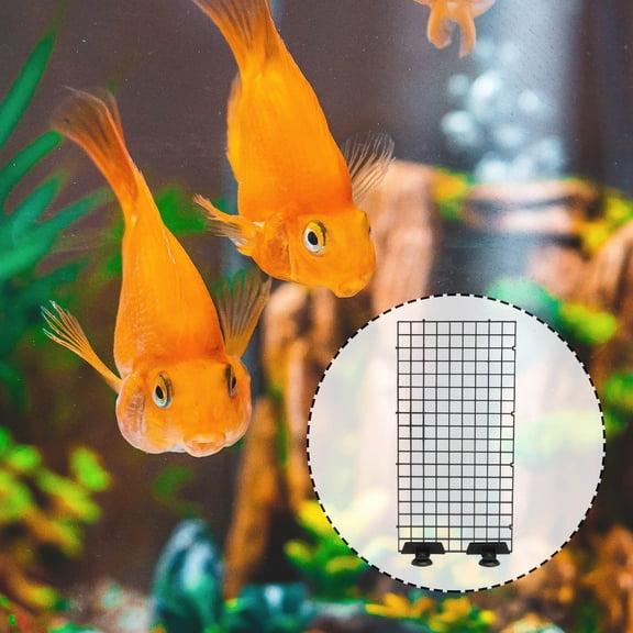 BESTYASH Aquarium Net Segregation Board with Black Plastic Frame and Included Clamps