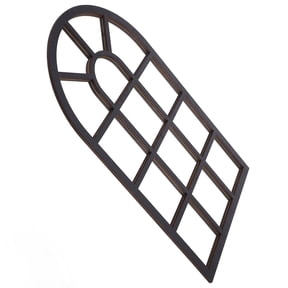 BESTYASH Black Arched Wooden Frame Wall Window Decal for Entryway Porch