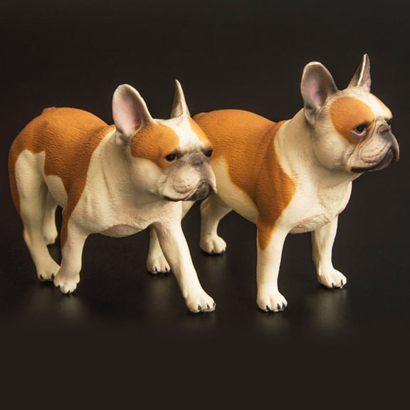 BESTYASH Artificial Dog Model Dog Figurine Plastic Decor 1Set for Childs Bedroom